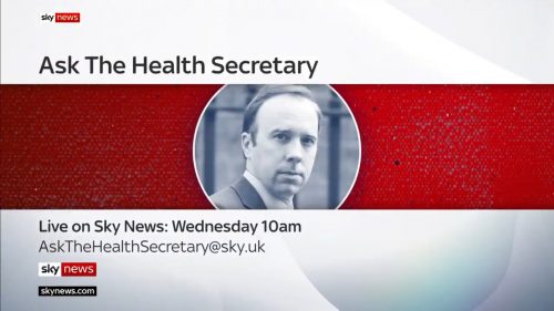 Ask the Health Secretary Sky News Promo
