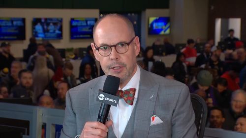 Ernie Johnson at the All Star Game 2024