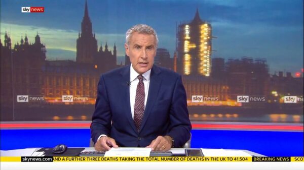 New Millbank studio Sky News Tonight 6