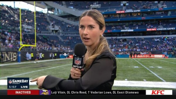 Rachel Bonnetta in London for NFL Network 1