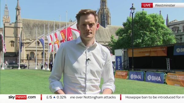 Ivor Bennett in the Sun Sky News 1