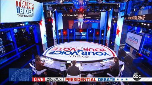 US Election 2020 - ABC News - Final Debate (1)
