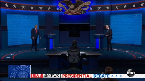 US Election 2020 - ABC News - Final Debate (12)