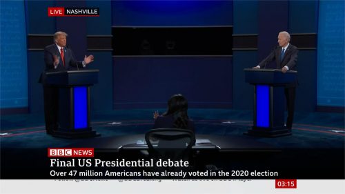 US Election 2020 - BBC News - Final Debate (22)