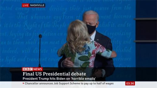 US Election 2020 - BBC News - Final Debate (27)