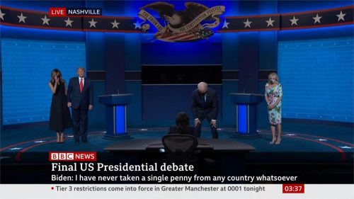 US Election 2020 - BBC News - Final Debate (29)