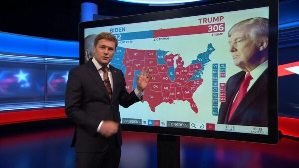 US Election 2020 BBC News Coverage 19