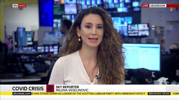 Milena Vesekinovic Sky News Reporter 2