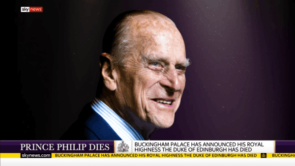 Prince Philip Dies Sky News 4