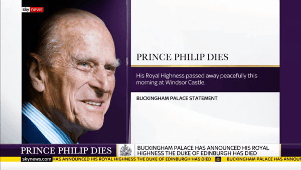 Prince Philip Dies Sky News 6