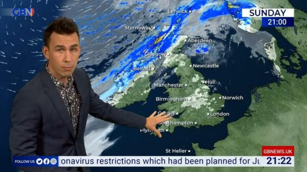 Aidan McGivern GB News Weather Presenter 2