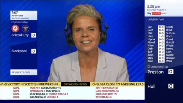 Sue Smith Sky Sports News 1 Sue Smith Sky Sports News 1