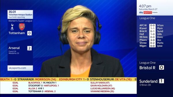 Sue Smith Sky Sports News 5 Sue Smith Sky Sports News 5