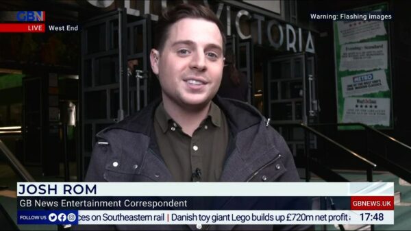 Josh Rom GB News Entertainment Correspondent 1