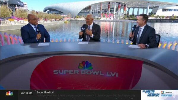 Desk and Studio NBC Super Bowl 2