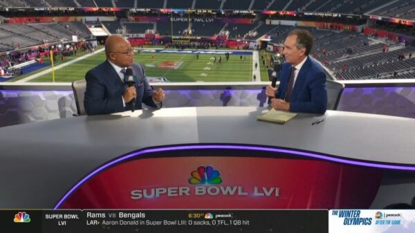 Desk and Studio NBC Super Bowl 3