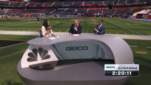 Desk and Studio NBC Super Bowl