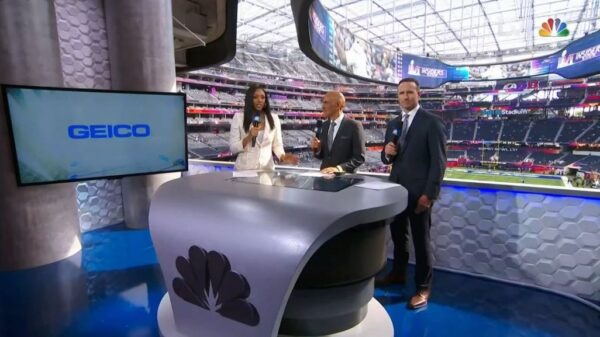 Desk and Studio NBC Super Bowl 6