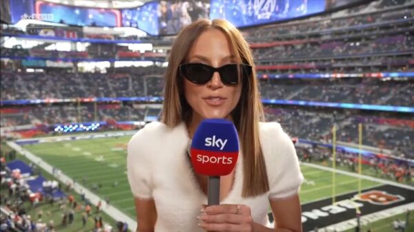 Kay Adams on Sky Sports 2