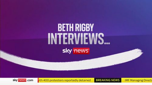 Beth Rigby Interviews... Sky News Programme 2022 (10)