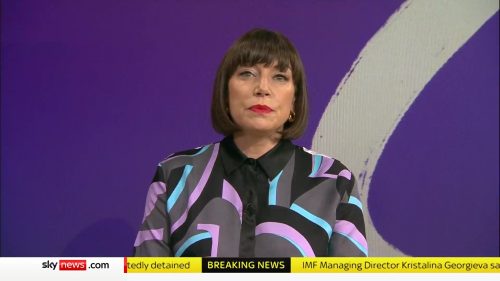 Beth Rigby Interviews... Sky News Programme 2022 (12)