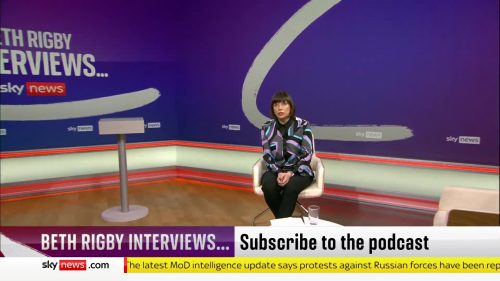 Beth Rigby Interviews... Sky News Programme 2022 (22)