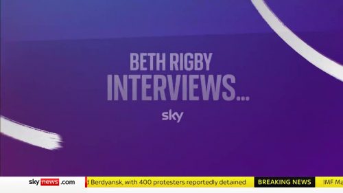 Beth Rigby Interviews... Sky News Programme 2022 (9)