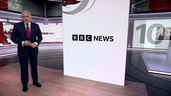 BBC News at Ten from New Studio B 1