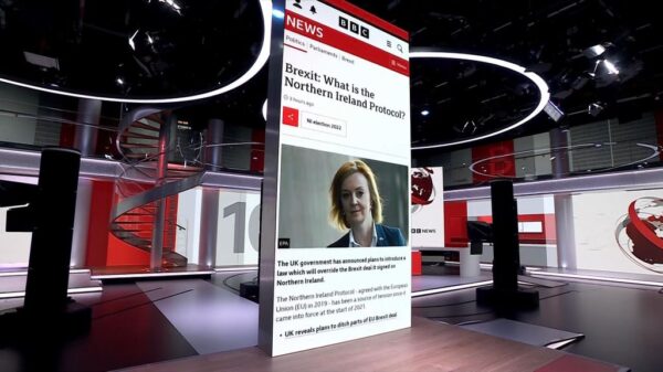 BBC News at Ten from New Studio B 11