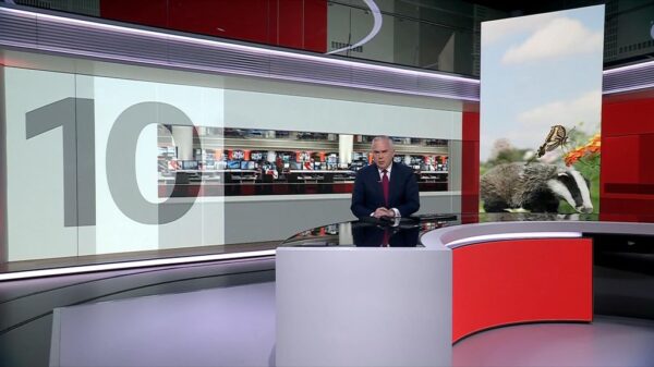 BBC News at Ten from New Studio B 22
