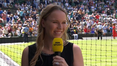 Caroline Wozniacki BBC Wimbledon Presenter