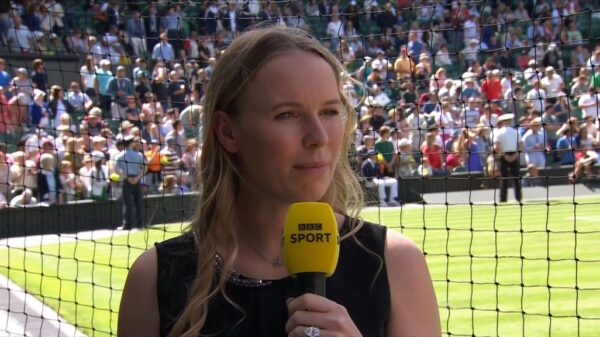 Caroline Wozniacki BBC Wimbledon Presenter 2
