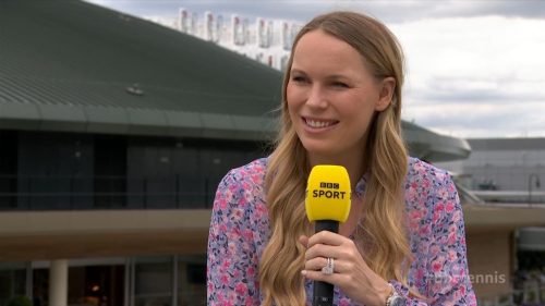 Caroline Wozniacki BBC Wimbledon Presenter