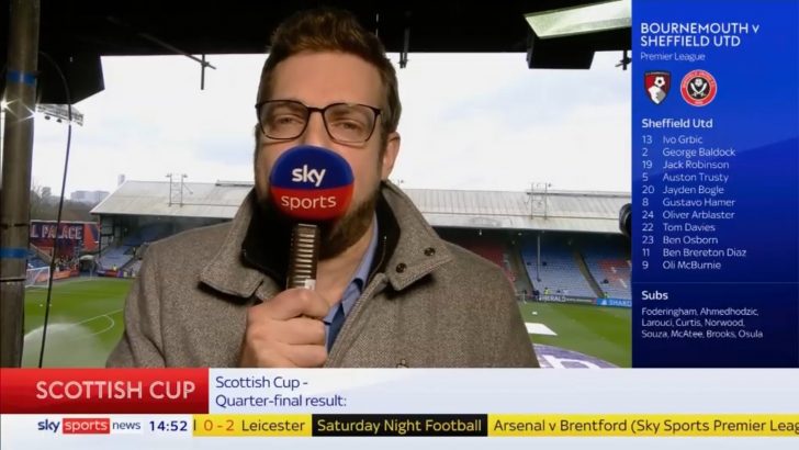 Phil Blacker on Sky Sports Football