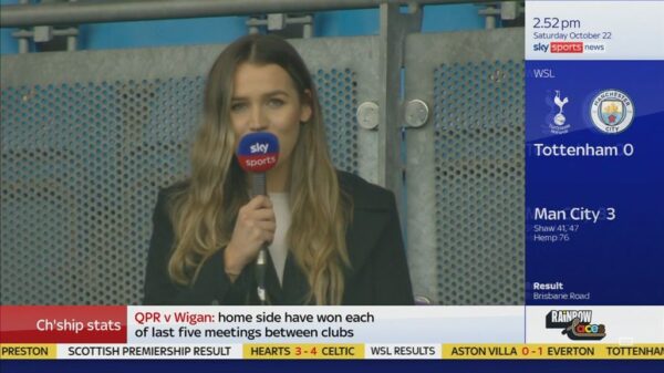 Pien Meulensteen Sky Sports Football Commentator 2