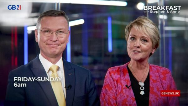 Breakfast with Stephen and Anne GB News Promo 2022 11