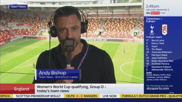 Andy Bishop Sky Sports Football Commentator 1 Andy Bishop Sky Sports Football Commentator 1