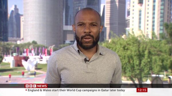 Danny Gabbidon in Qatar for the BBC 2