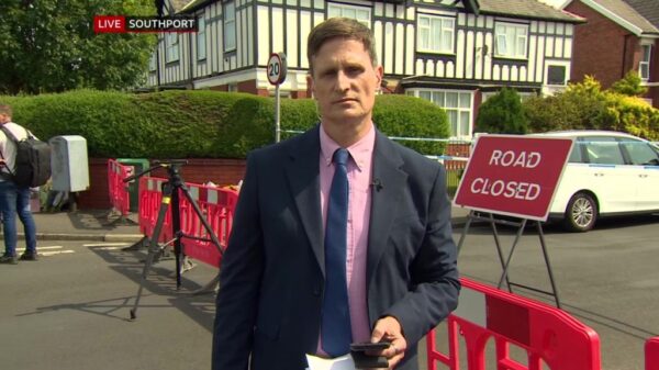Nicky Schiller presenting for the BBC