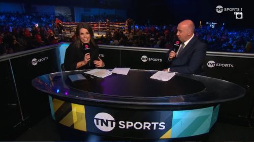Becky Ives on TNT Sports Boxing