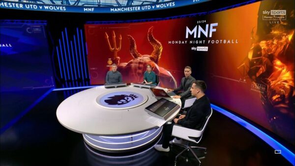 Sky Sports Monday Night Football 2023 Studio 12
