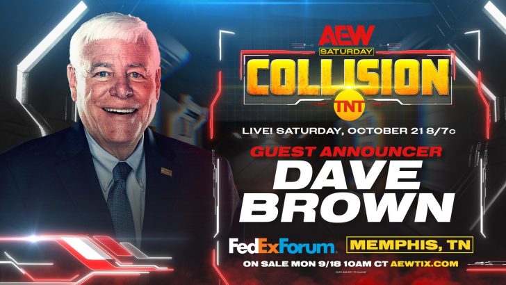 Dave Brown to be guest announcer for AEW Collision in Memphis
