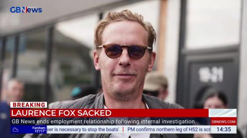 GB News Laurence Fox Sacked