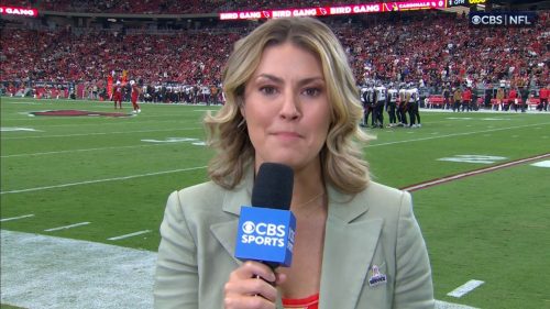 Amanda Renner on CBS NFL