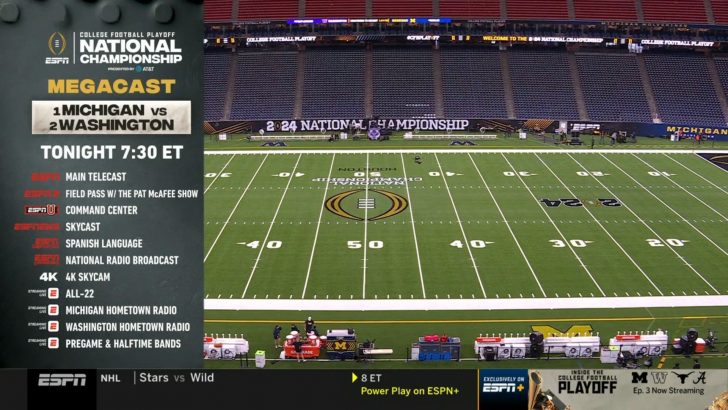 College Football Playoff – Michigan v Washington – Live TV Coverage on ESPN, Sky Sports