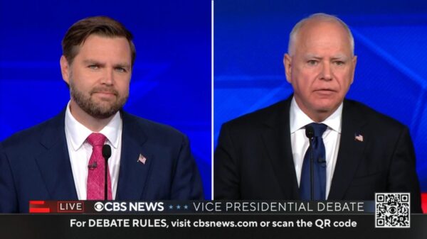 CBS Vice Presidential Debate 2024 26