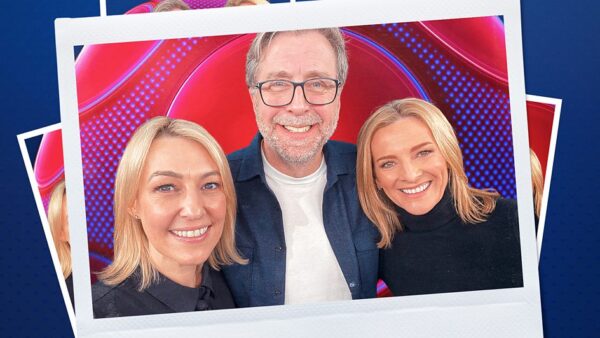 Kelly Cates Mark Chapman and Gabby Logan on MOTD