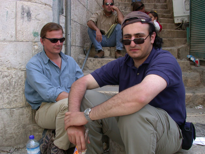 Andrew Wilson and George Moscow Camera Man