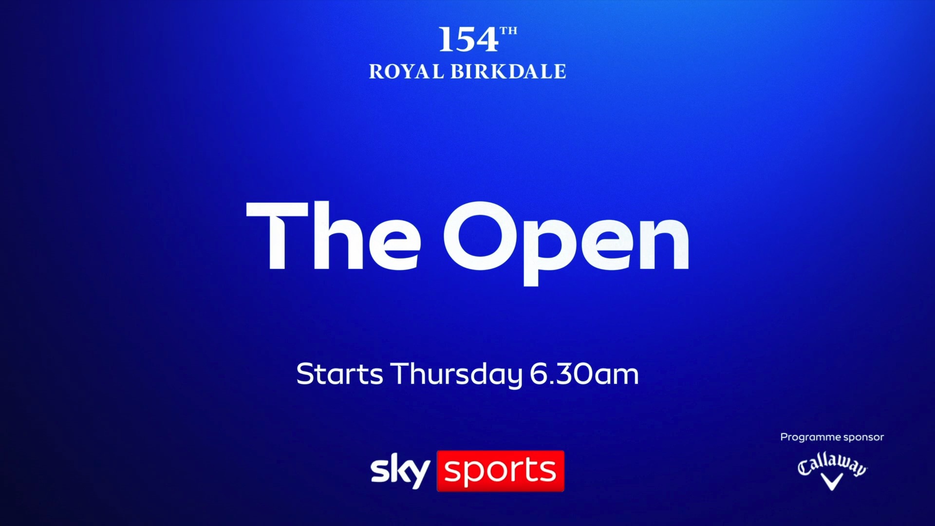 The Open - Golf 2026 - Live on Sky Sports